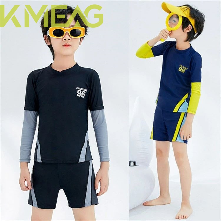 キッズ 水着 男の子 子供水着 こども 子供用 競泳水着 UVカット スクール水着 セパレート ダイビングスーツ ジュニア 水着 長袖 ラッシュガード フィットネス スイムウェア プール ビーチ リゾ